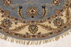 6x6 Round Rug, Indian Round Rug, Oriental Round Rug