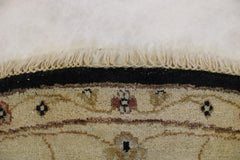 Black Round Rug, Oushak Round Rug, Indian Rug