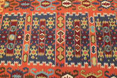 Handwoven Kilim Rug, Geometric Kilim Rug