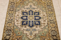 4x6 Persian Rug, Indian Area Rug, Serapi Design Rug