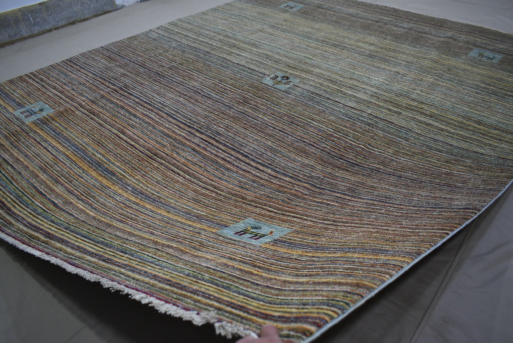 Contemporary Rug, Hand Knotted Wool Rug, Rugs For Dining Room