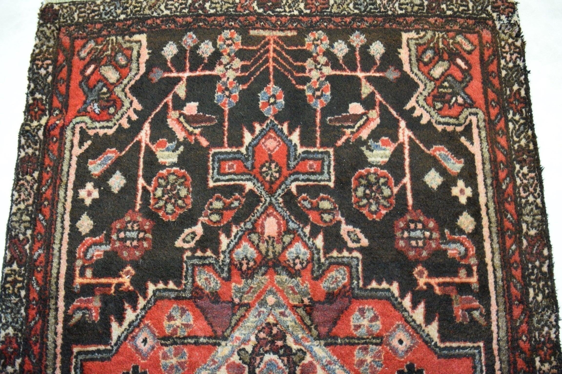 Hamedan Rug, Antique Rugs, Handmade Persian Rugs, Vintage Rugs, Geometric Rug