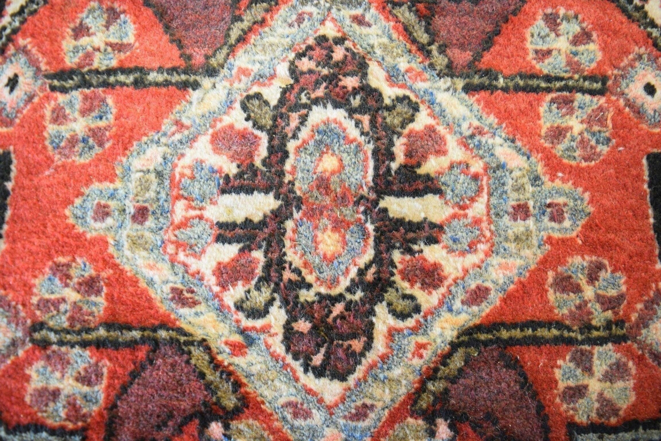 Hamedan Rug, Antique Rugs, Handmade Persian Rugs, Vintage Rugs, Geometric Rug