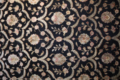 Silk Flower Rug, Hand Knotted Rug, Living Room Area Rugs