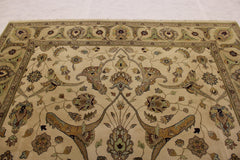 Indo Rug, Oriental Rug, 12/12 Quality, 9x12 Area Rugs, Dining Room Rugs