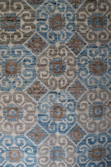 Khotan Rug, Hand Knotted Afghan Rug, 4x6 Rug, Rug For Office