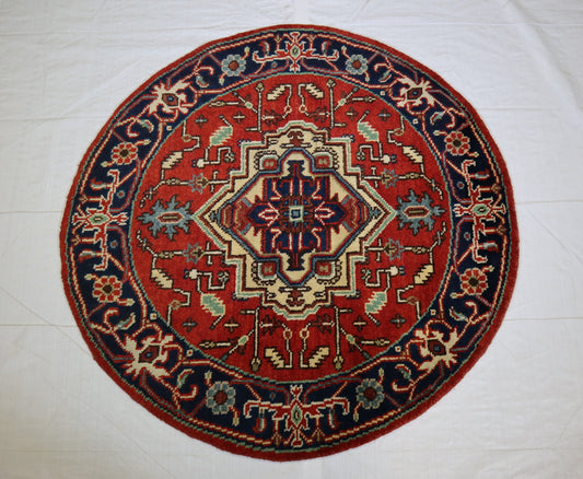 Serapi Rug, Colorful Rug, Round Rug, Types Of Persian Rugs