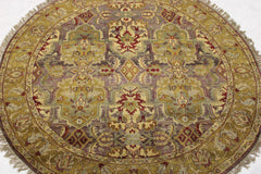 Multicolored Rugs, Hand Knotted Rug, Round Rug, Indian Rugs, Kitchen Rug
