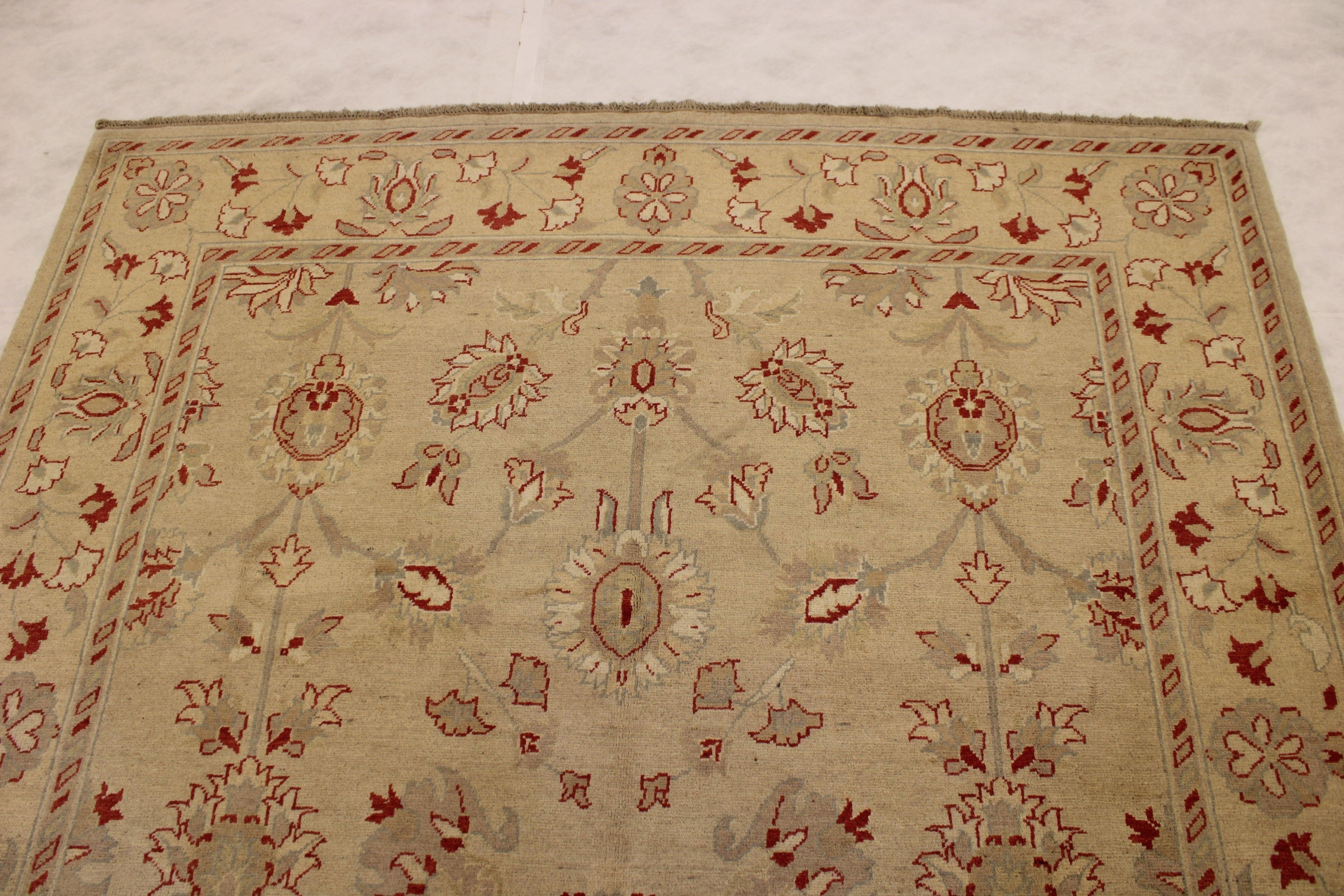 6'1" x 9'4" ft. Oushak Hand Knotted Rug