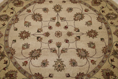 6x6 Round Rug, Oushak Round Rug, Traditional Rug