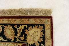 4x6 Floral Rug, Indian Geometric Rug