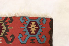Handwoven Kilim Rug, Geometric Kilim Rug