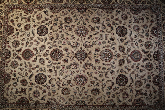 Oriental Rug, Indian Wool Rug, 9x12 Area Rug, Colorful Rug