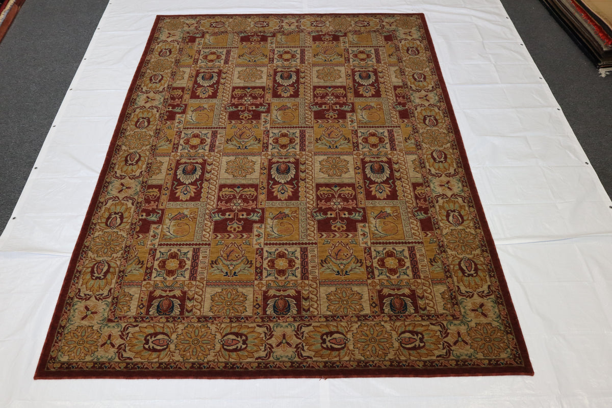 Traditional Rug, Colorful Area Rug, Hand Knotted Indian Rug