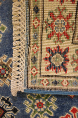 Kazak Rug, Hand Knotted Rug, Afghan Rugs, 3x4 Rugs, Area Rug On Carpet