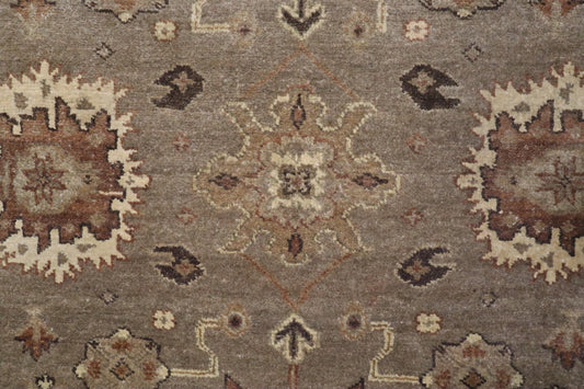 Oushak Rug, Neutral Rug, Hand Knotted Indian Rug, 6x9 Rug
