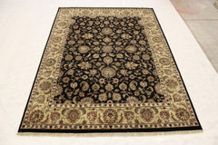 Jaipur Rugs, Black Oriental Rug, Hand Knotted Rug, Rug 9x12, Office Rugs 