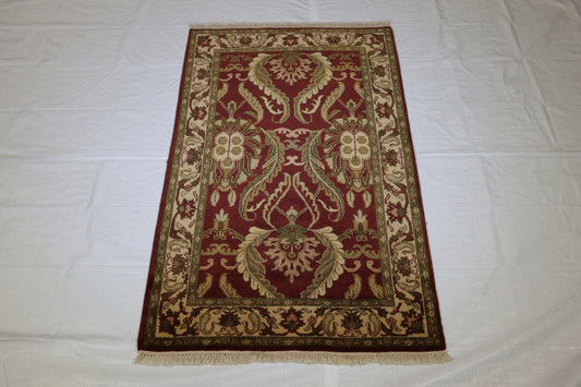 Floral Rug, Indian Rug, Area Rug, Rug On Carpet, 4x6 Rugs