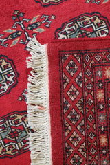 Bokhara Rug, Geometric Rug, Turkoman Design Rug, 4x6 Rug