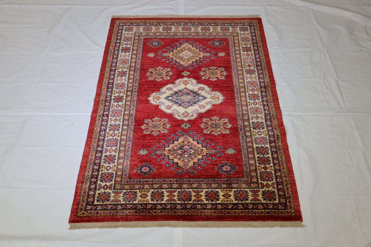 Caucasian Rug, Super Kazak Rug, Afghan Rug, Natural Dye Rug