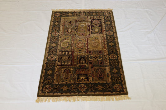 Hand Tufted Rug, Area Rug, Indian Oriental Rug, 4x6 Rug