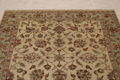 Ivory Rugs, Natural Dyed Rug, Oushak Rug, 8x10 Rugs, Living Room Rug 