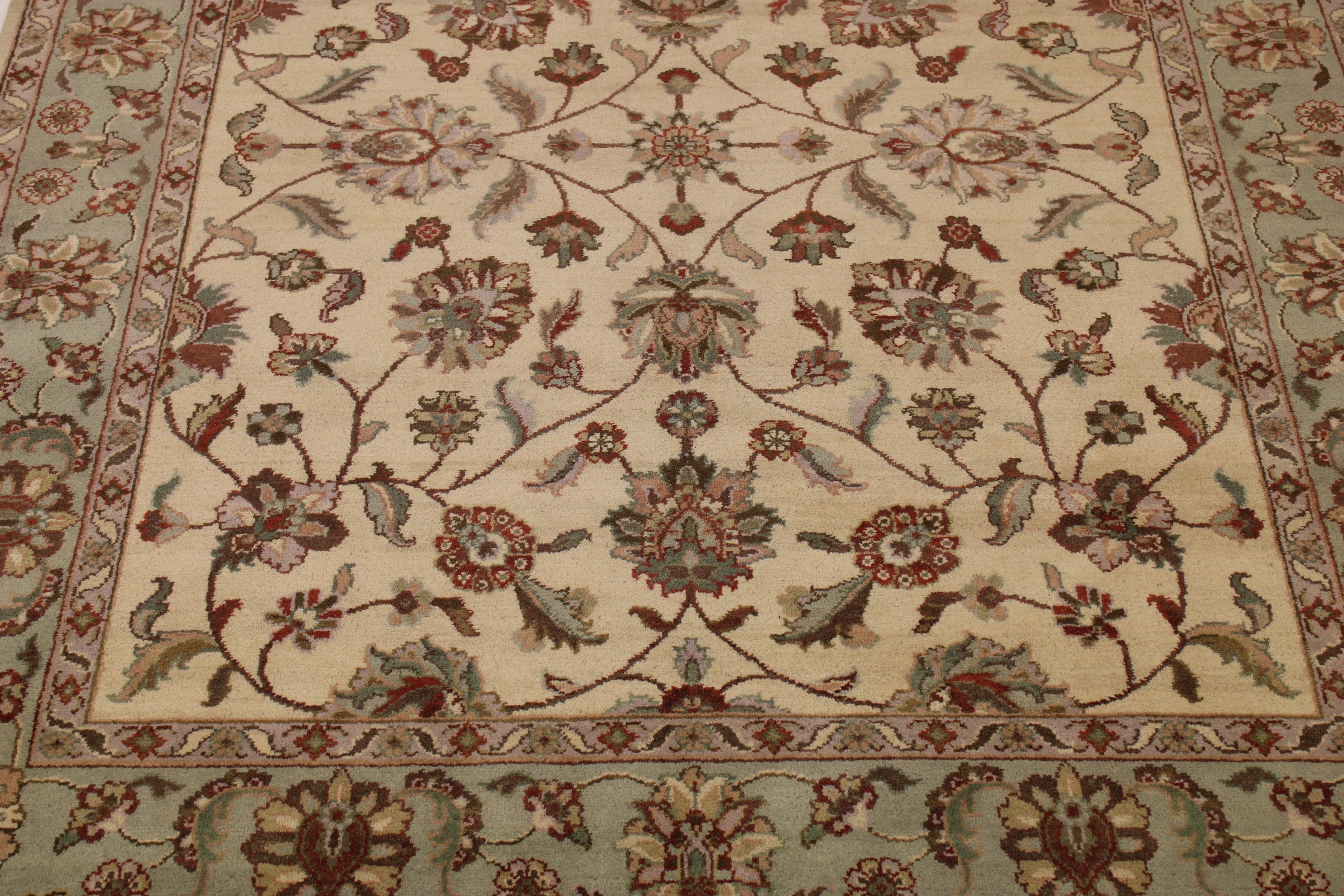 Ivory Rugs, Natural Dyed Rug, Oushak Rug, 8x10 Rugs, Living Room Rug 