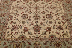 Ivory Rugs, Natural Dyed Rug, Oushak Rug, 8x10 Rugs, Living Room Rug 