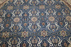 Hand Knotted Round Rug, Oushak Design Rug, 10x10 Rug