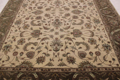 Authentic Persian Rugs, Hand Knotted Wool Rug, 8x11 Rugs, Foyer Rug 