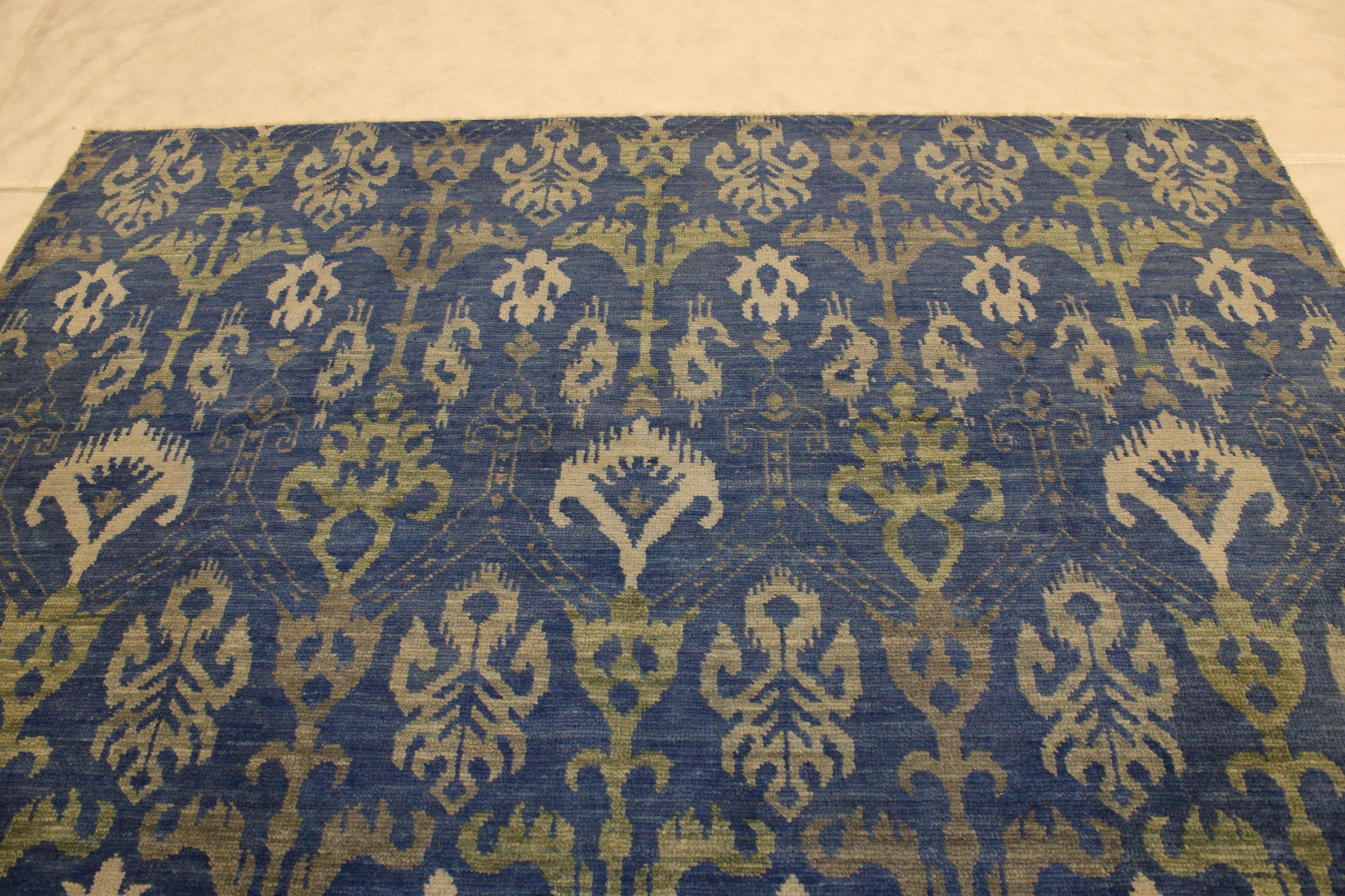 Oushak Ganga Rug, Hand Knotted Rug, Rug Decor, Indian Rugs For Sale 