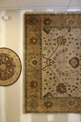 Antique Rug, Afghan Rugs, Oushak Rug, Geometric Rugs, 8x10 Rug 