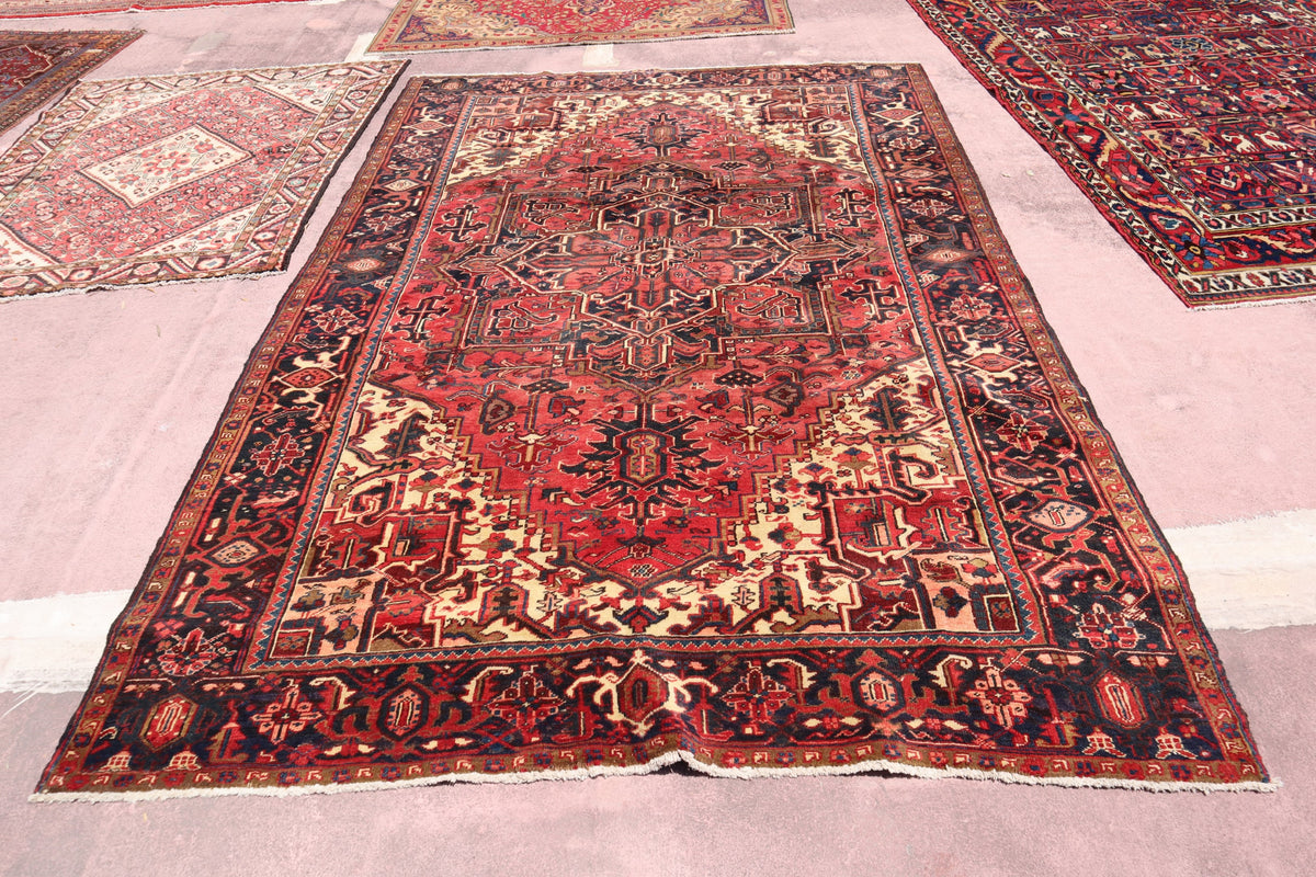Bright Persian Rugs Heriz Rug, Handmade Persian Rugs, Bright Rug, Rug On Carpet – ACD ...